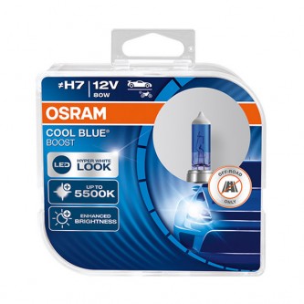Lâmpadas OSRAM H7 12V 80W COOL BLUE BOOST 5500K ref. 62210CBB-HCB