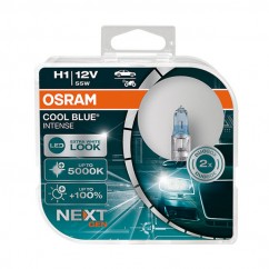 Lâmpadas OSRAM H1 Cool Blue INTENSE NextGeneration 5000K +100% ref. 64150CBN-HCB