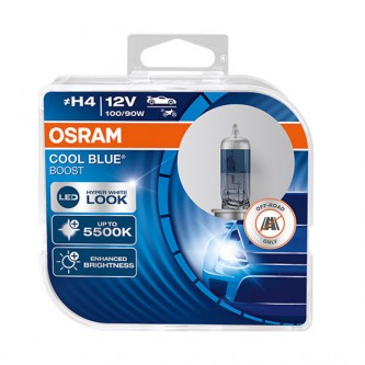 Lâmpadas OSRAM H4 12V 80W COOL BLUE BOOST 5500K ref. 62193CBB-HCB