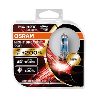Lâmpadas OSRAM H4 NIGHT BREAKER +200% ref. 64193NB200-HCB