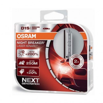 Lâmpadas Xenon OSRAM NIGHT BREAKER Laser +200%  D1S 35w ref. 66140XNL-HCB